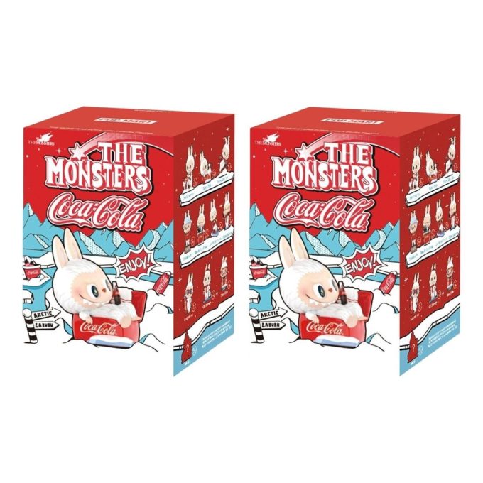 Pop Mart x Coca-Cola The Monsters Labubu Figure in confezione sigillata (2 scatole cieche)