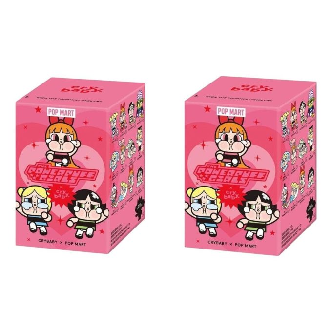 Pop Mart x Powerpuff Girls CryBaby – Confezione sigillata di personaggi in vinile (2 scatole cieche)