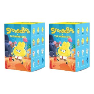 Pop Mart x Spongebob The Monsters Labubu, confezione sigillata (2 scatole cieche)