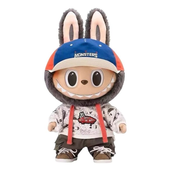 Pop Mart x Vans Oldskool The Monsters Labubu 4.0 Monsters Forever bambola di peluche in vinile
