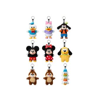 Portachiavi Disney Mickey Family Together, confezione sigillata (1 scatola cieca)