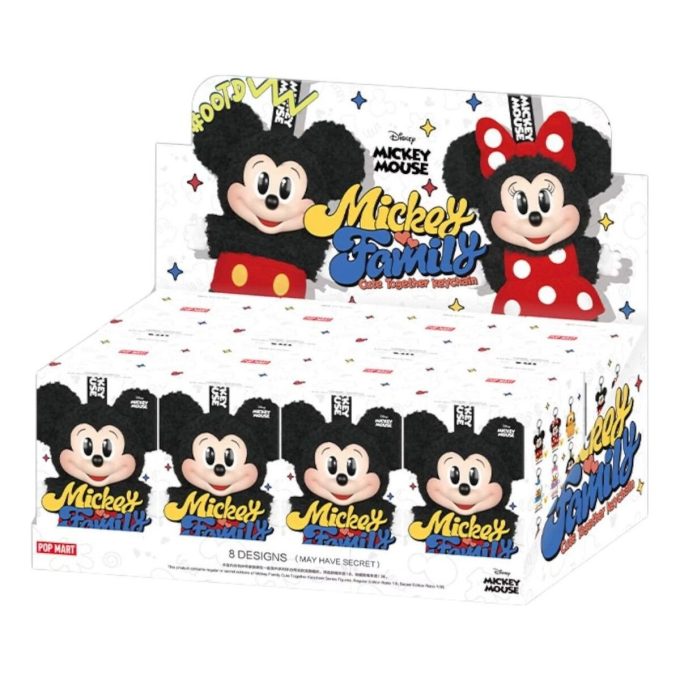 Portachiavi Disney Mickey Family Together, confezione sigillata (8 scatole cieche)