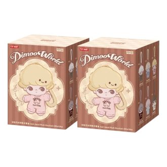 Portachiavi in  peluche Dimoo Crush on Coffee, confezione sigillata (2 scatole cieche)