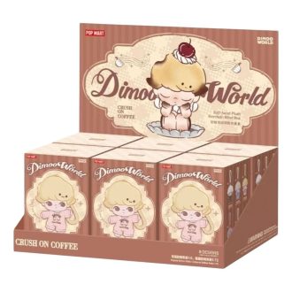 Portachiavi in  peluche Dimoo Crush on Coffee, confezione sigillata (6 scatole cieche)