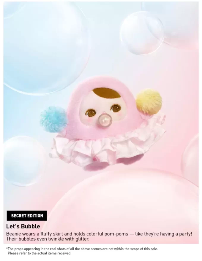 PUCKY BEANIE BUBBLE UP SERIES – Ciondolo di peluche in scatola cieca PUCKY BEANIE BUBBLE UP SERIES – Ciondolo di peluche in scatola cieca