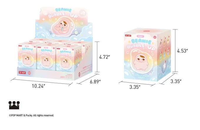 PUCKY BEANIE BUBBLE UP SERIES – Ciondolo di peluche in scatola cieca PUCKY BEANIE BUBBLE UP SERIES – Ciondolo di peluche in scatola cieca