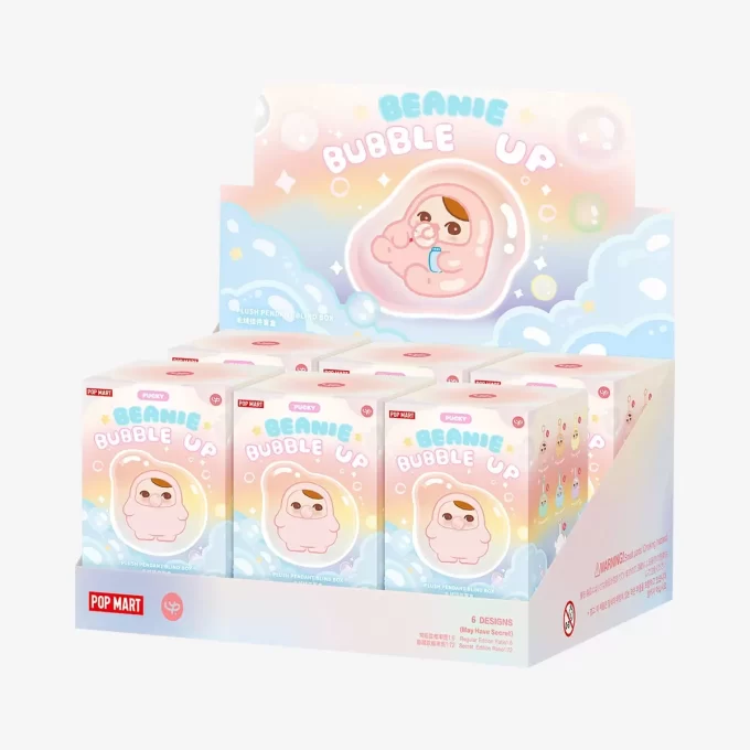 PUCKY BEANIE BUBBLE UP SERIES – Ciondolo di peluche in scatola cieca PUCKY BEANIE BUBBLE UP SERIES – Ciondolo di peluche in scatola cieca