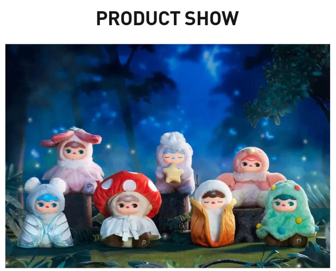 PUCKY Forest Party Series – Ciondolo in peluche in vinile, scatola cieca