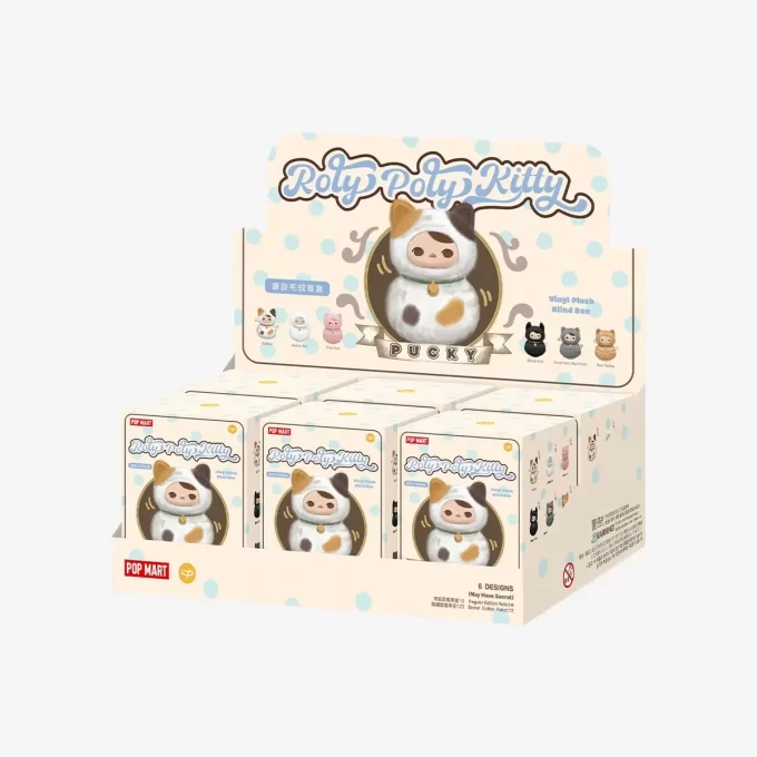 PUCKY Roly-Poly Kitty Series – Peluche in vinile Blind Box