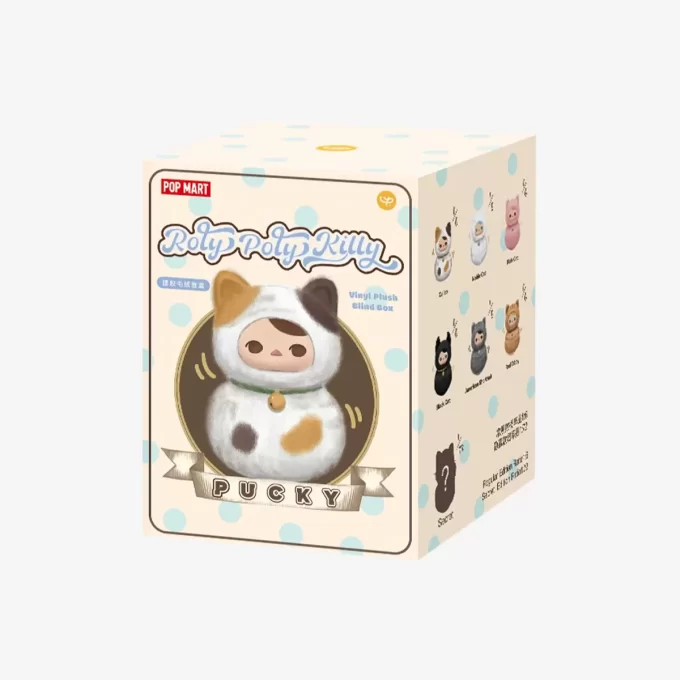 PUCKY Roly-Poly Kitty Series – Peluche in vinile Blind Box