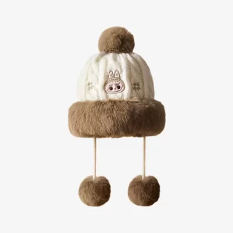 Serie calda e soffice per le feste – Cappello di peluche LABUBU