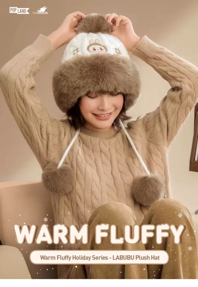Serie calda e soffice per le feste – Cappello di peluche LABUBU Serie calda e soffice per le feste – Cappello di peluche LABUBU