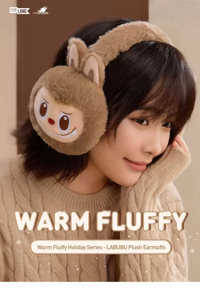 Serie calda e soffice per le feste – Paraorecchie in peluche LABUBU