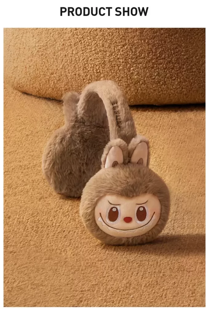 Serie calda e soffice per le feste – Paraorecchie in peluche LABUBU