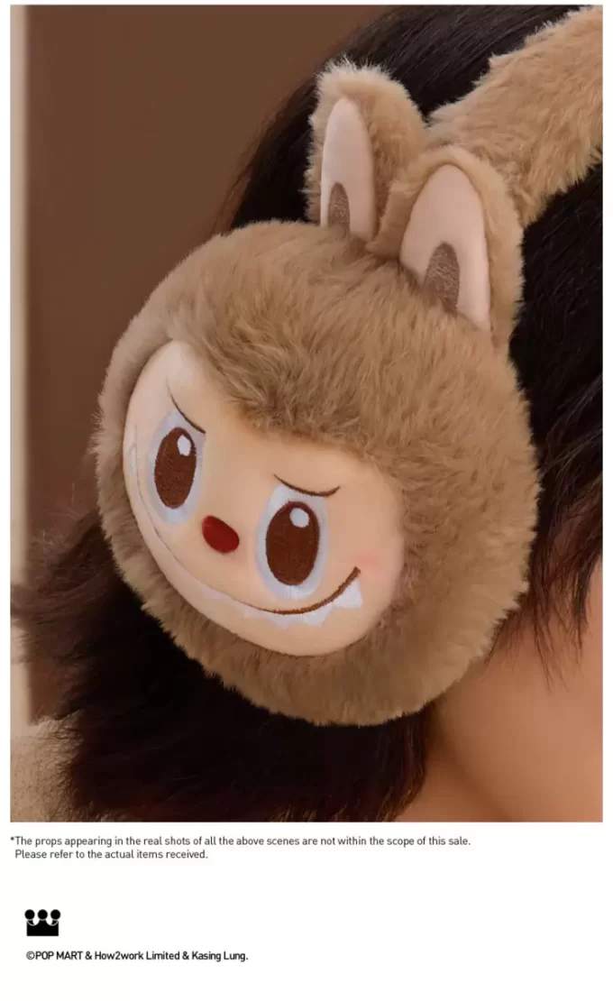 Serie calda e soffice per le feste – Paraorecchie in peluche LABUBU