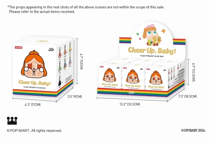 SERIE CRYBABY CHEER UP, BABY! – Ciondolo di peluche in scatola cieca