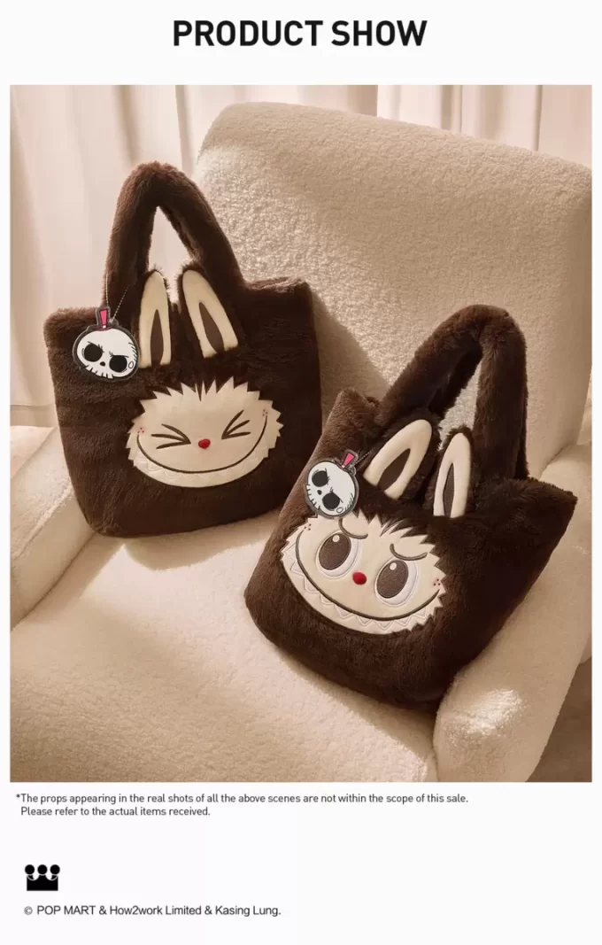 Serie di borse classiche – Borsa reversibile in peluche LABUBU