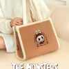 Serie di borse classiche – Borsa tote in peluche LABUBU (marrone)