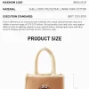 Serie di borse classiche – Borsa tote in peluche LABUBU (marrone)
