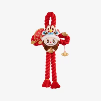 Serie di festeggiamenti per il nuovo anno di Wealthy Snake – Decorazione per porta in peluche LABUBU