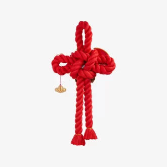 Serie di festeggiamenti per il nuovo anno di Wealthy Snake – Decorazione per porta in peluche LABUBU