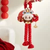Serie di festeggiamenti per il nuovo anno di Wealthy Snake – Decorazione per porta in peluche LABUBU