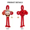 Serie di festeggiamenti per il nuovo anno di Wealthy Snake – Decorazione per porta in peluche LABUBU