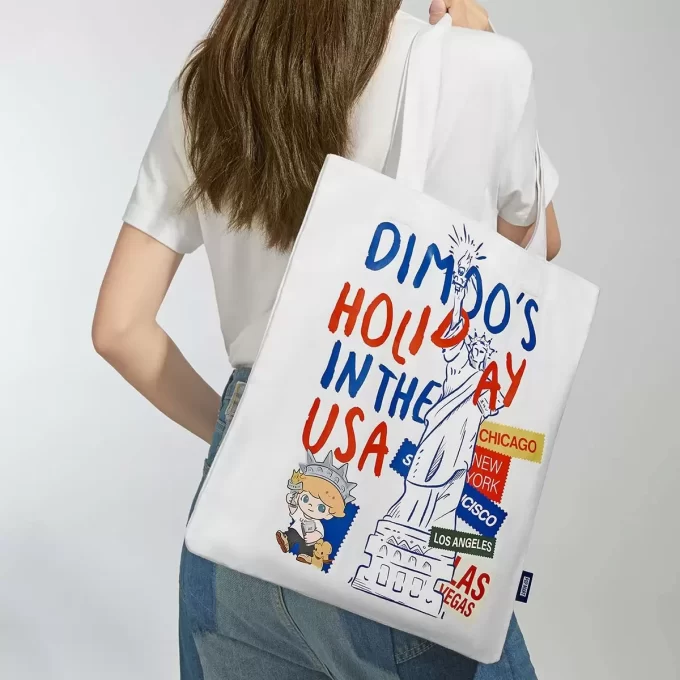 SERIE DIMOO VACANZE NEGLI USA – Borsa in tela
