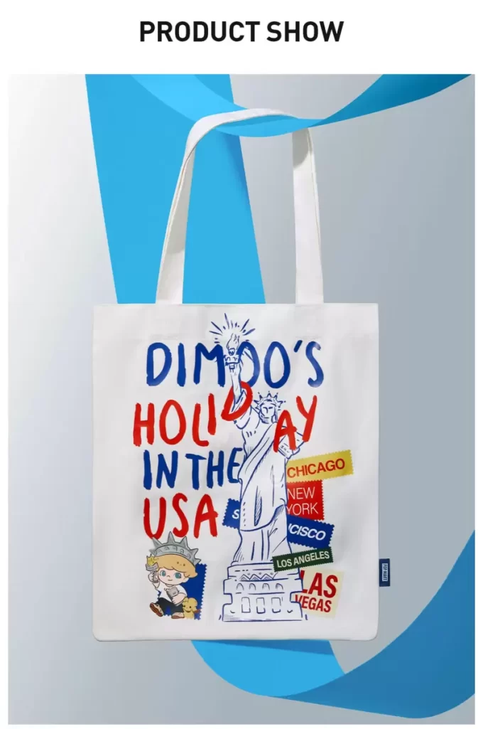 SERIE DIMOO VACANZE NEGLI USA – Borsa in tela