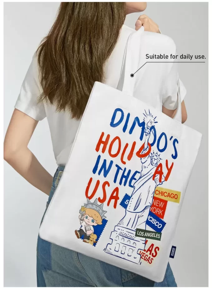 SERIE DIMOO VACANZE NEGLI USA – Borsa in tela