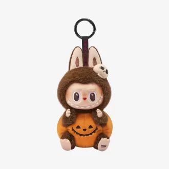 Serie Happy Halloween Party – Ciondolo in peluche in vinile a forma di zucca seduta