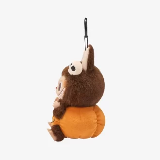 Serie Happy Halloween Party – Ciondolo in peluche in vinile a forma di zucca seduta