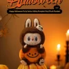 Serie Happy Halloween Party – Ciondolo in peluche in vinile a forma di zucca seduta