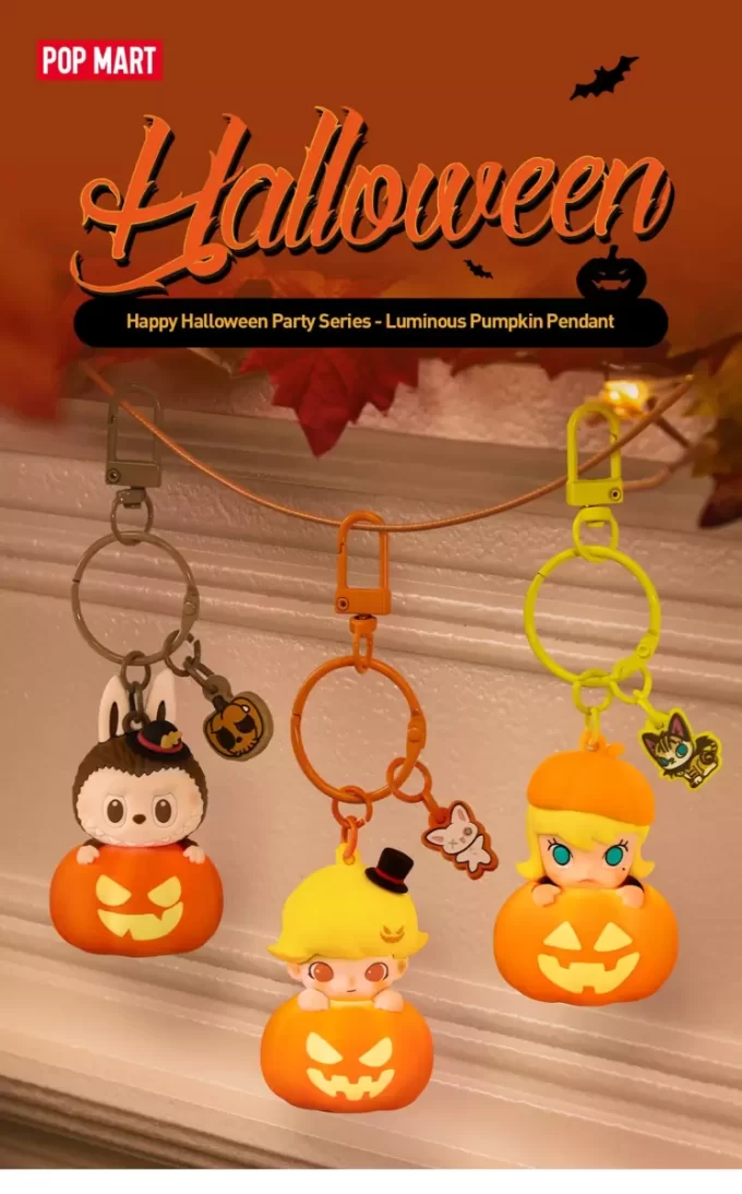 Serie Happy Halloween Party – Ciondolo zucca luminosa