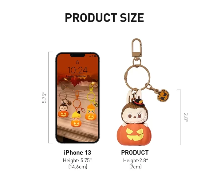 Serie Happy Halloween Party – Ciondolo zucca luminosa