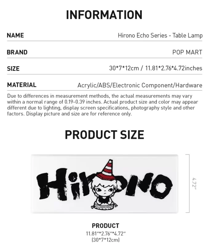 Serie Hirono Echo – Lampada da tavolo