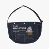 SERIE I MOSTRI CADONO NELLA NATURA SELVAGGIA – Borsa a tracolla in denim
