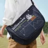 SERIE I MOSTRI CADONO NELLA NATURA SELVAGGIA – Borsa a tracolla in denim