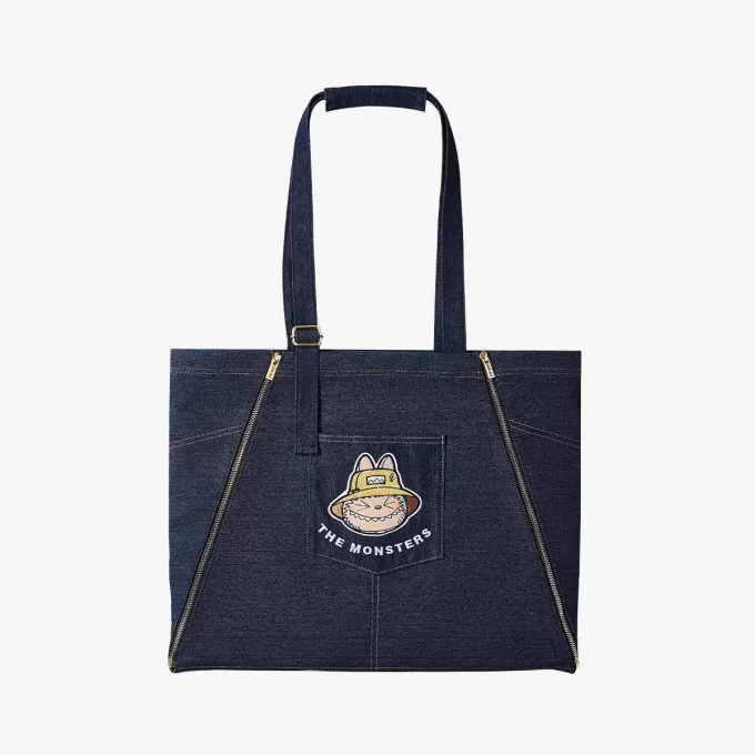 SERIE I MOSTRI CADONO NELLA NATURA SELVAGGIA – Borsa grembiule in denim
