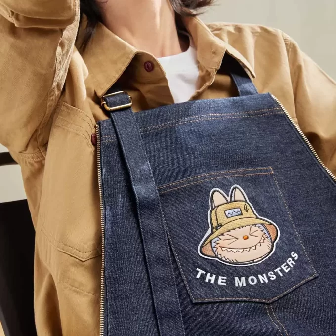 SERIE I MOSTRI CADONO NELLA NATURA SELVAGGIA – Borsa grembiule in denim