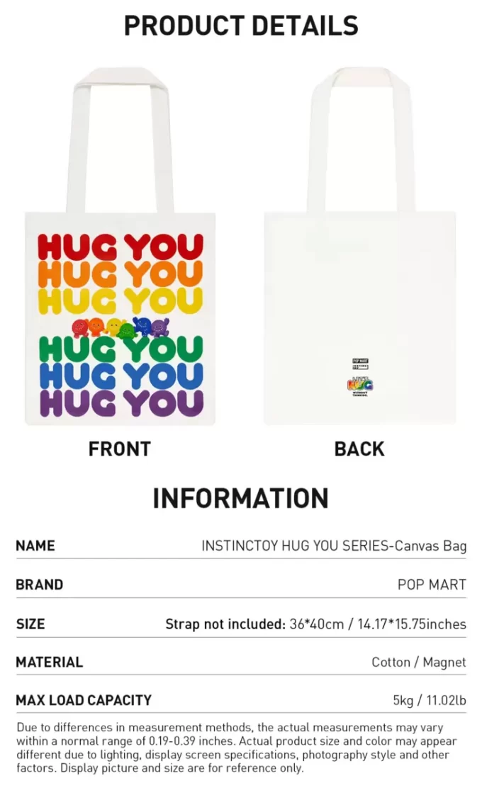 SERIE INSTINCTOY HUG YOU – Borsa in tela