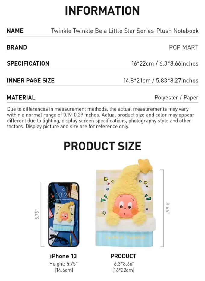 Serie Twinkle Twinkle Be A Little Star – Manuali di peluche