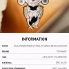 SKULLPANDA Serie Immagine della Realtà – Portachiavi in  metallo