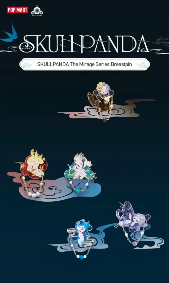 Spilla da petto della serie Mirage di SKULLPANDA
