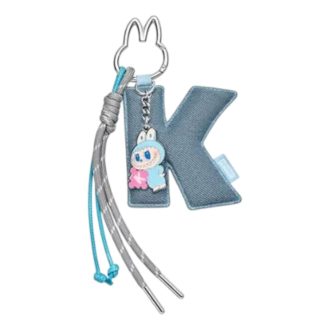 Spilla Labubu per ciondolo con lettera d’amore “K”