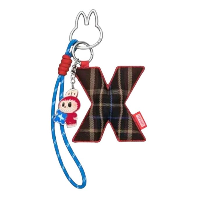 Spilla Labubu per ciondolo con lettera d’amore “X”