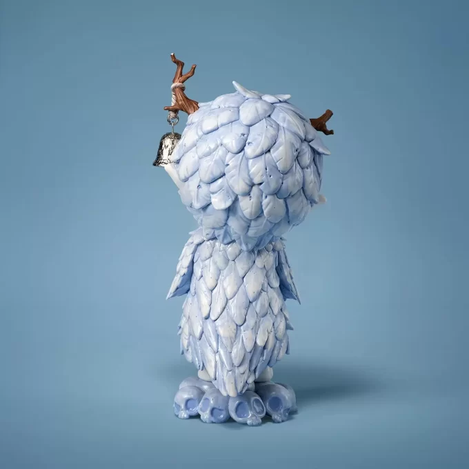 Statuetta in ceramica a forma di piuma di Hirono