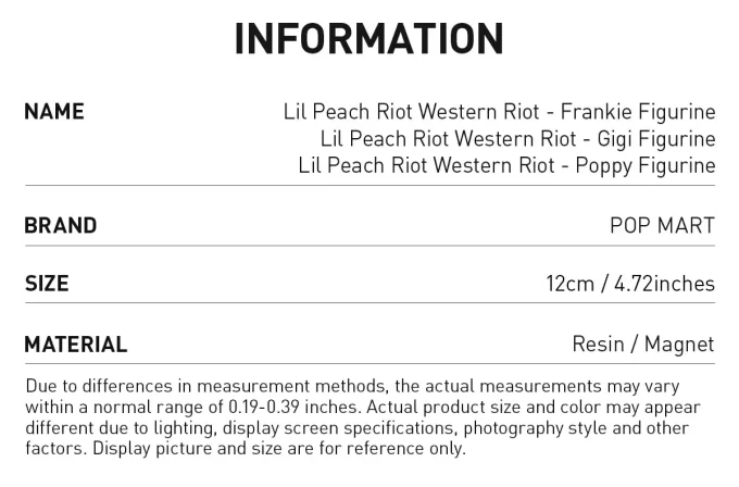 Statuette Western Riot di Lil Peach Riot