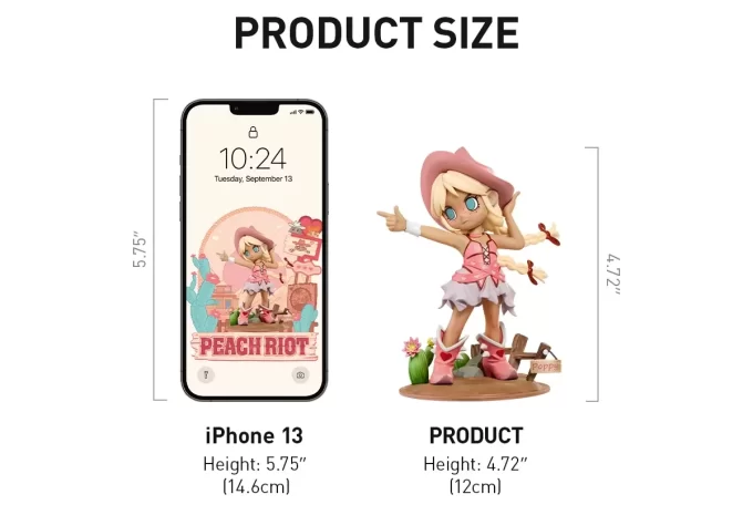 Statuette Western Riot di Lil Peach Riot