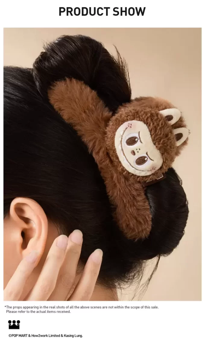 THE MONSTERS Classic Series – Fermaglio per capelli in peluche LABUBU